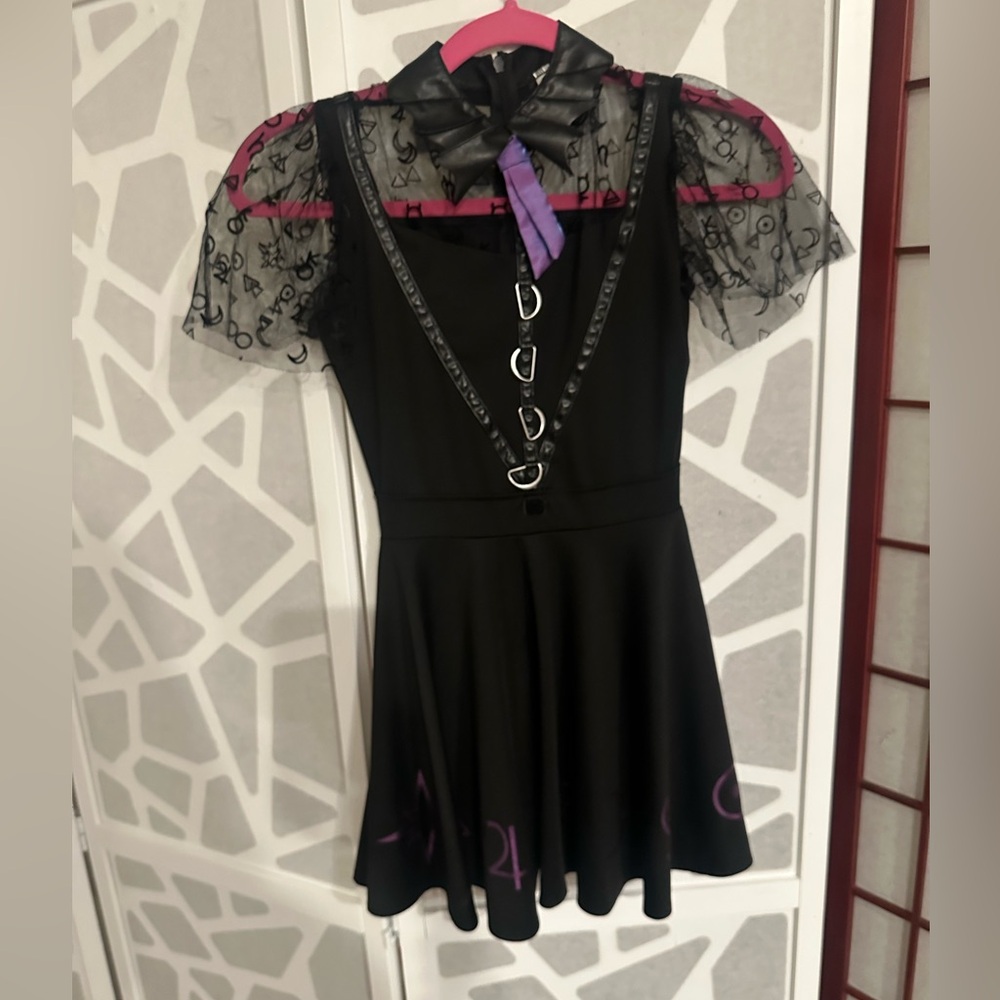 Spirit Black Dress Costume with Purple Accents